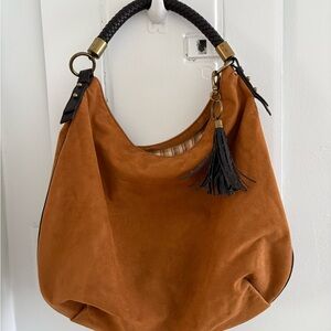 Nine West Brown Hobo Bag with Black Tassel